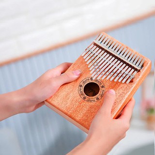 Đàn Kalimba 17 Phím Độc Đáo Gỗ Nguyên Khối Sử Dụng Bằng Ngón Tay Tiếng Trong Hay Không Tịt BH1