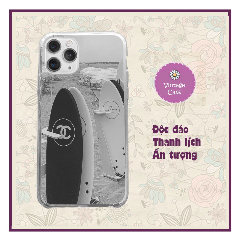 Ốp lưng Ván lướt sóng Chanel bên bờ biển mùa hè Iphone 5 đến Xs Max/11/11 Promax/12/12 Promax CHAPOD00044