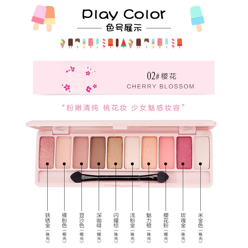Bảng phấn mắt Lameila No3596 Play Color Eyes -W149-K08T3