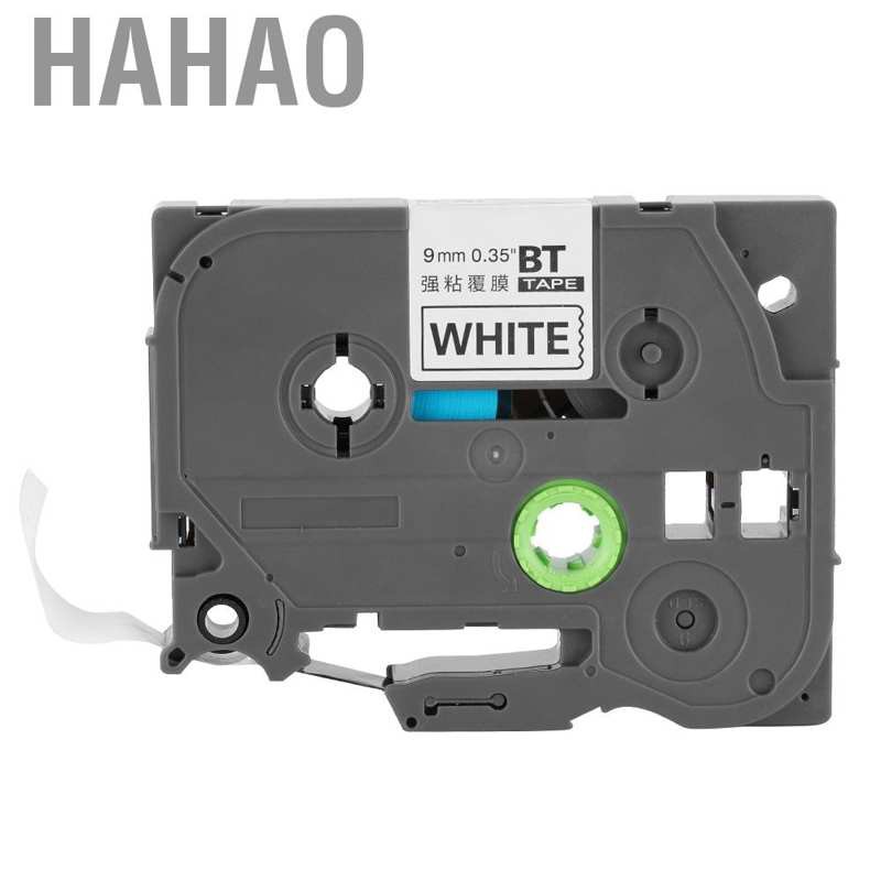 Hahao Tương Thích Cho TZe221 PTouch Đen Trên Trắng Nhiều Lớp Nhãn Băng 9mm BT-221