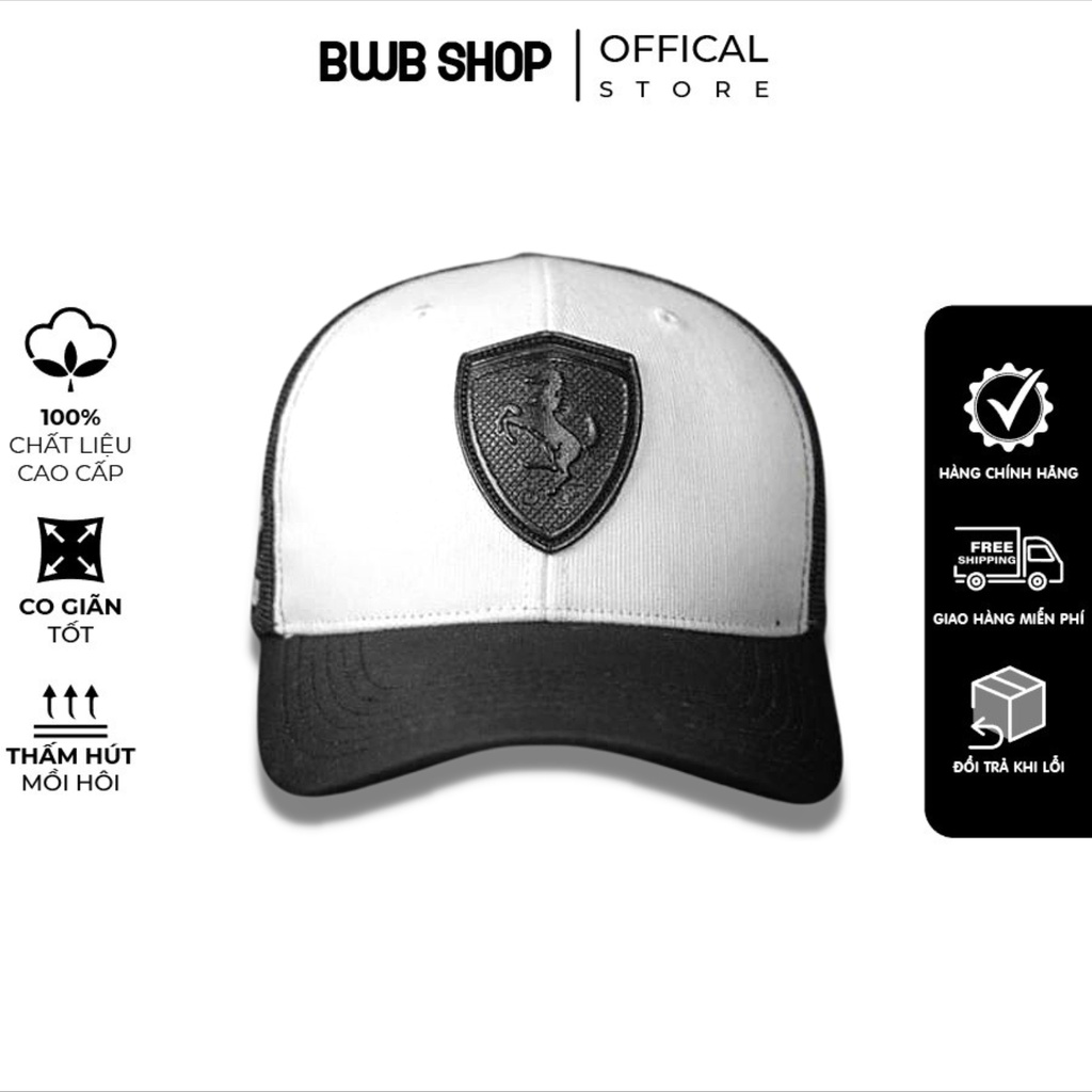 Mũ Lưỡi Chai Nam Ferrari Scuderia Nón Lưỡi Trai Thương Hiệu Cao Cấp Có Size