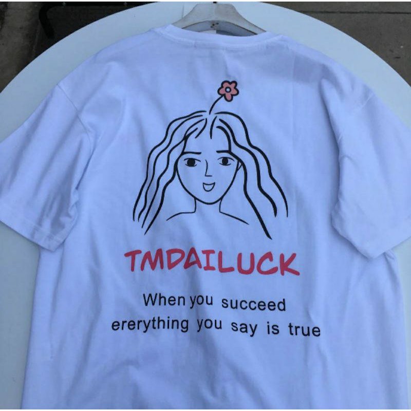 Áo Thun tay lỡ Unisex TMDAILUCK Never Mind