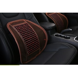 Lưới tựa lưng hạt gỗ massage, Miếng lót lưng ghế bảo vệ cột sống cho ghế ô tô, ghế văn phòng