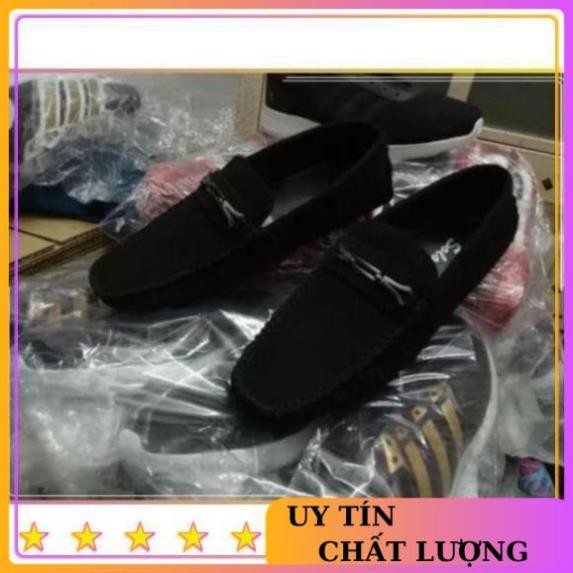 Giày lười nhung đế âm nam sang trọng | BigBuy360 - bigbuy360.vn