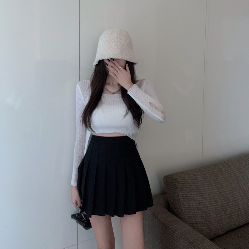 Chân Váy Ngắn BY NKO Chữ A Công Sở, Chân Váy Xẻ Tà Lưng Cao Trẻ Trung Qv08 | BigBuy360 - bigbuy360.vn