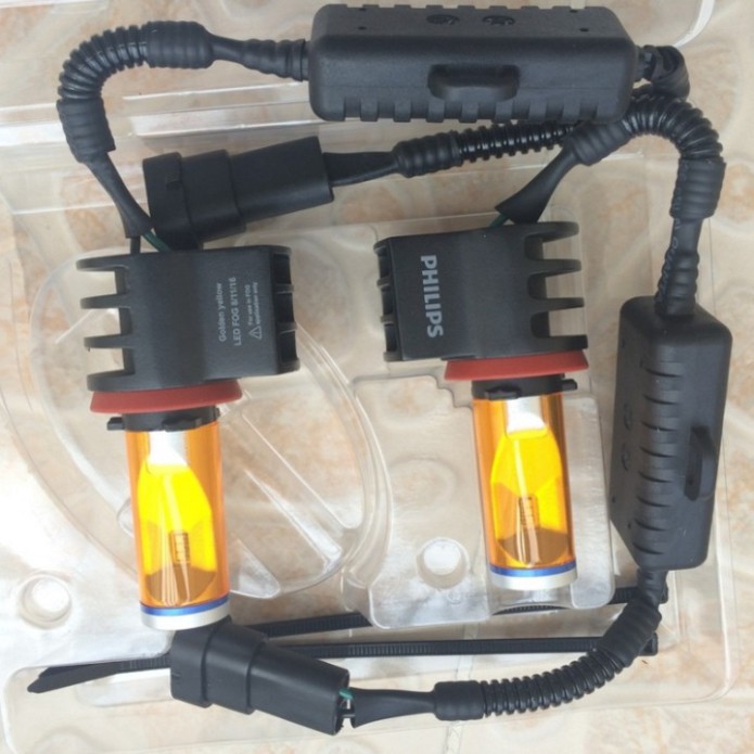 Sản Phẩm Đôi bóng đèn Led gầm, sương mù xe hơi, ô tô thương hiệu Philips H11, 10W, 2700K: H11 .