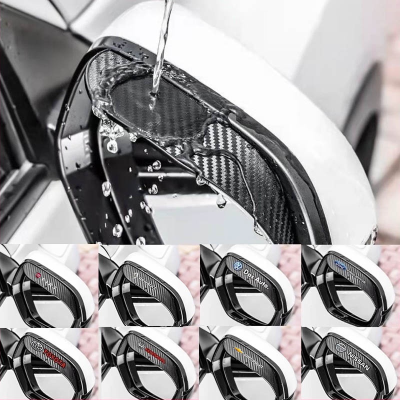 Vỏ Bọc Gương Chiếu Hậu Xe Hơi Bằng Sợi Carbon Chống Mưa Nắng Tiện Dụng