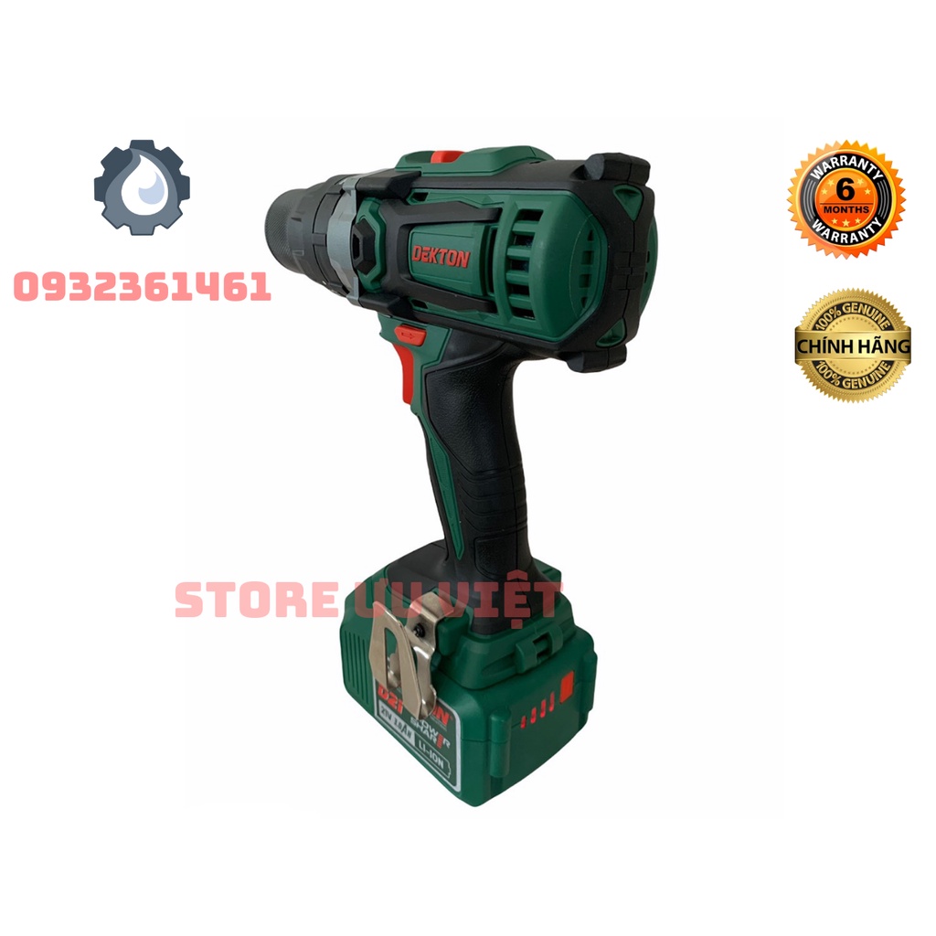 MÁY KHOAN PIN 3 CHỨC NĂNG ĐẦU AUTOLOCK DEKTON D21-MK13 CHÂN PIN D21 GIÁ TỐT