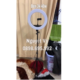Đèn livestream makeup chụp hình đường kính 34cm anh sáng thiết kế mịn da hàng chất giá rẻ