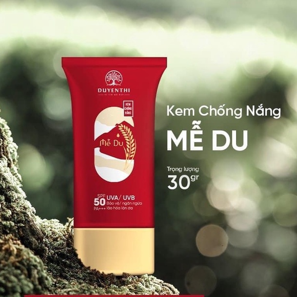 Kem Chống Nắng Mễ Du Bách Y Sâm Kiềm Dầu Cho Da Dầu Mụn SPF 50+ Bảo Vệ, Ngăn Ngừa Lão Hóa Làn Da 30gr