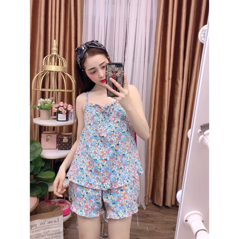 Đồ bộ 2 dây bông mặc nhà đẹp | BigBuy360 - bigbuy360.vn