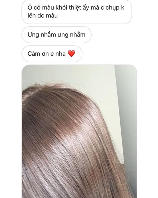 Thuốc nhuộm màu NÂU ÁNH KHÓI kèm trợ dưỡng găng tay thuocnhuomtoc60k.hanoi