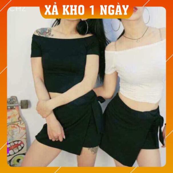 [Mã WARN20 giảm 20k đơn 150k] [HOT TREND] Áo Croptop Trễ Vai, Áo Trễ Vai Trơn H&SU Chất Cotton | BigBuy360 - bigbuy360.vn