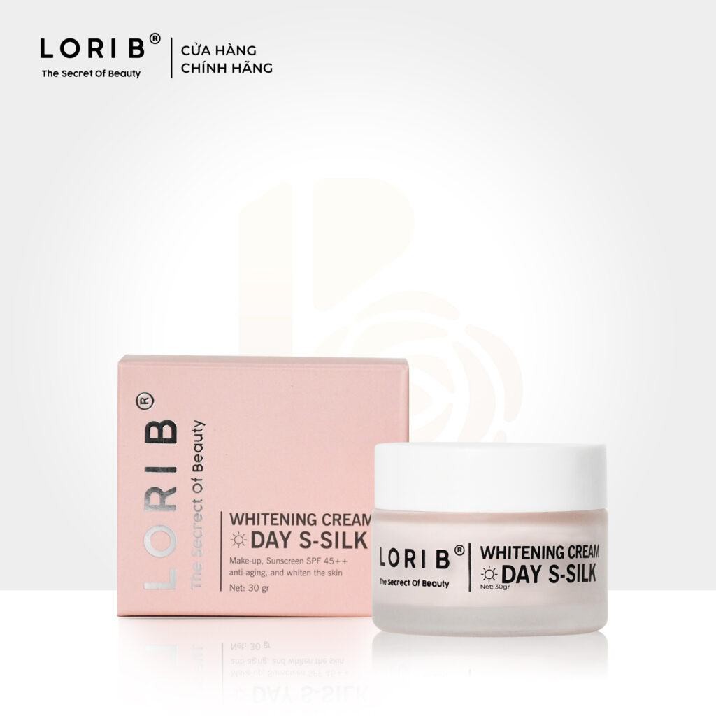 Kem Dưỡng Trắng Da Ban Ngày LoriB Day S-Silk 30g tặng Test Detox 5ml