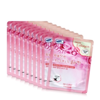 Combo 10 Mặt Nạ Collagen 3W Clinic