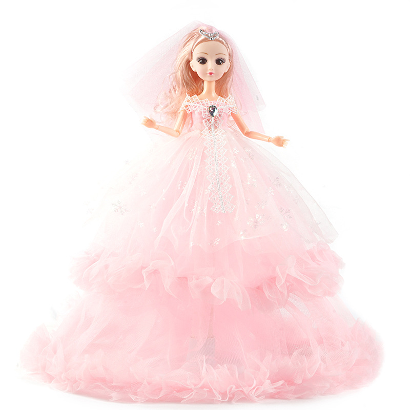Bộ Đồ Chơi Búp Bê Barbie Mặc Váy Cưới Xinh Xắn