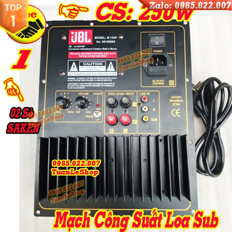 MẠCH CÔNG SUẤT LOA SUB - LOA SIÊU TRẦM JB - 2 SÒ SANKEN