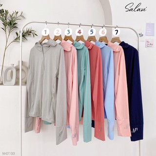 ÁO CHỐNG NẮNG GU - CÓ KHOÉT MŨ CHO TÓC RA NGOÀI - CÓ TÚI KÉO TRONG NGOÀI