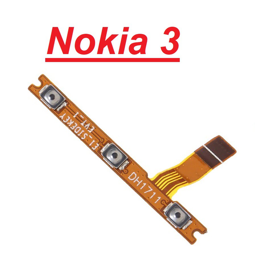 Mạch nút nguồn NOKIA 3 dây cáp nút mở nguồn điều chỉnh volum tăng giảm âm lượng linh kiện điện thoại thay thế