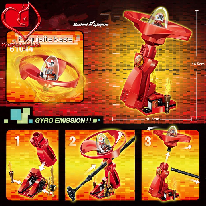 Con Quay Lốc Xoáy Ninja Digital Ninjago Lego Prck Đồ Chơi Lắp Ráp Xếp Hình