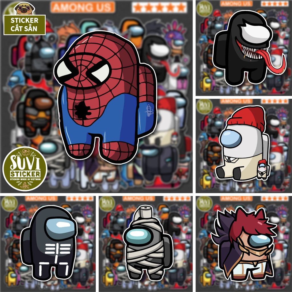 50 Sticker Cute Us chống nước sticker dán laptop, điện thoại, đàn guitar, mũ bảo hiểm, vali. MSP: SV132