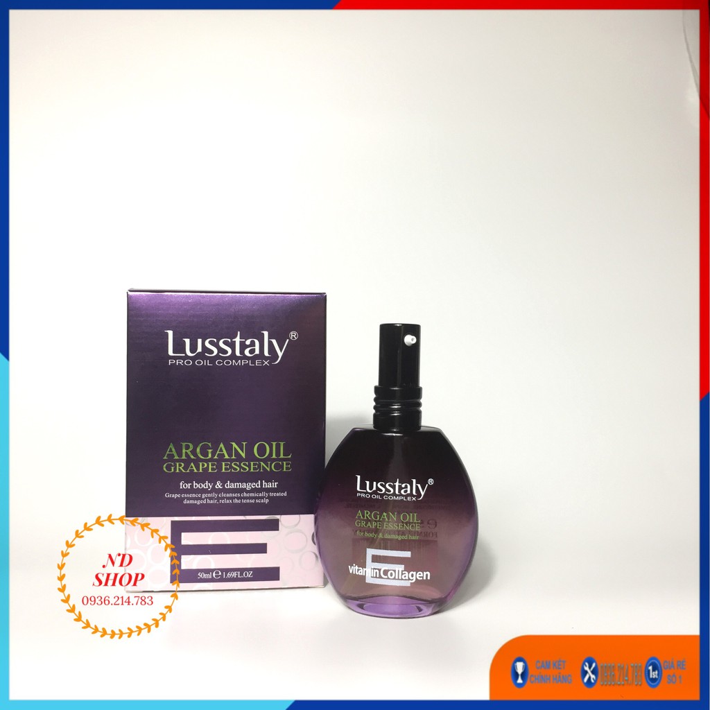 [CHUẨN HÃNG] Tinh dầu Lusstaly Collagen 50ml, Dầu dưỡng tóc Lusstaly Collagen siêu thơm,siêu mềm mượt