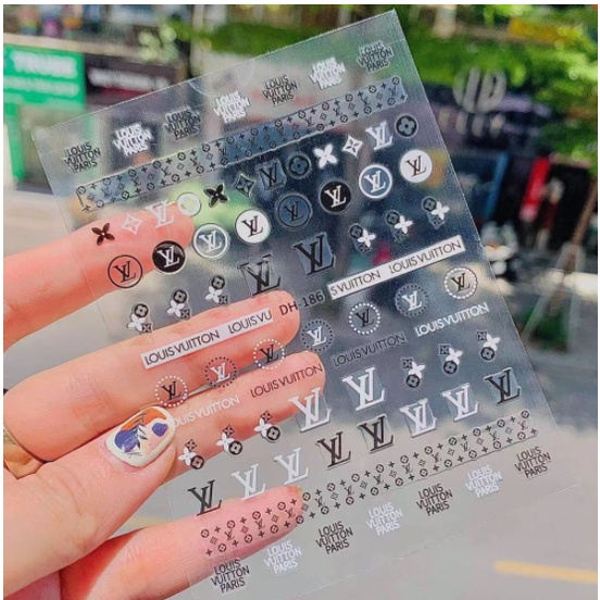 sticker thương hiệu trang trí nail