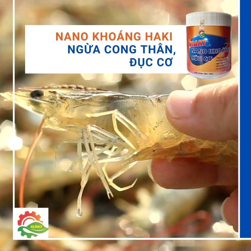 Khoáng hữu cơ nano Haki bổ sung khoáng vi lượng cho tôm cá - Hộp 500 gram