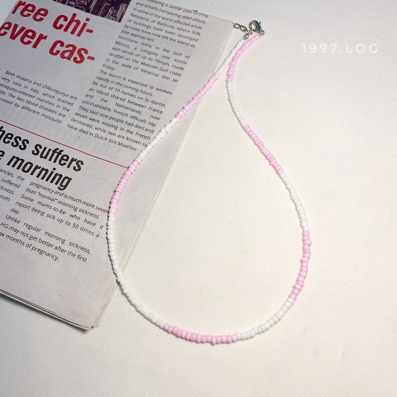 Vòng cổ hạt cườm handmade đơn giản