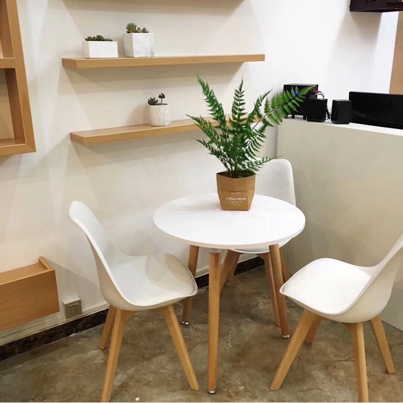 Ghế EAMES chân gỗ sồi có đệm