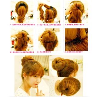 Dụng cụ búi tóc tròn búi tóc donut