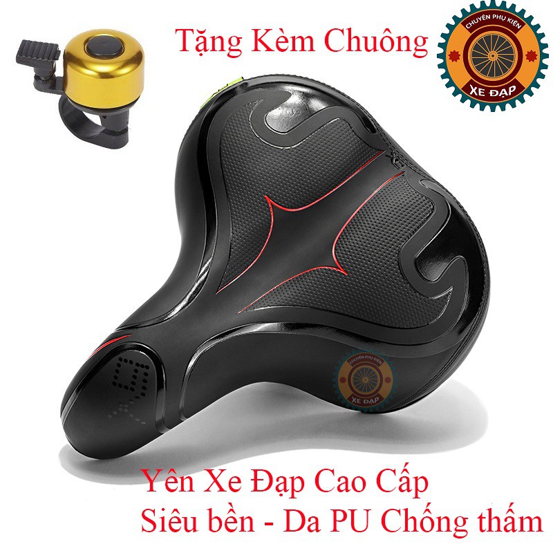 Yên xe đạp - Chất liệu cao cấp - Siêu bền - Tặng kèm chuông YX 09