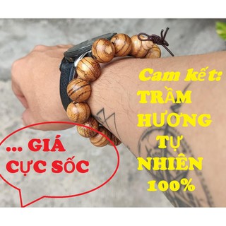 Vòng Tay Trầm Hương, Chất liệu Trầm Zebra Indonesia, Mang lại bình an và may mắn