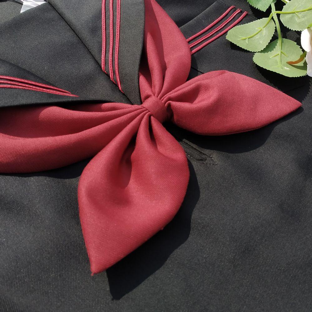 Cà Vạt Nơ Vải Satin Phong Cách Cổ Điển Thanh Lịch Cho Đồng Phục Học Sinh