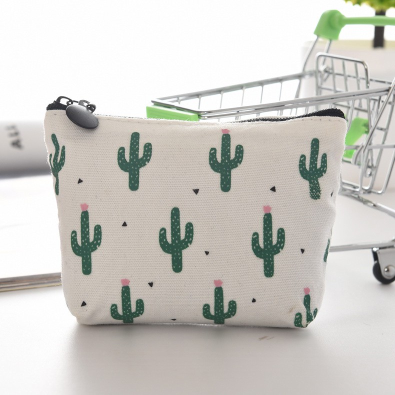 Bóp đựng tiền xu in hình xương rồng xinh xắn/Ví tiền xu | BigBuy360 - bigbuy360.vn