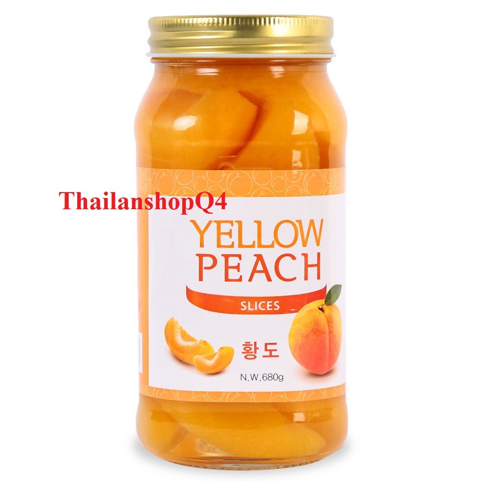 (HCM) Đào ngâm Hàn Quốc 680g HSD 8/2024