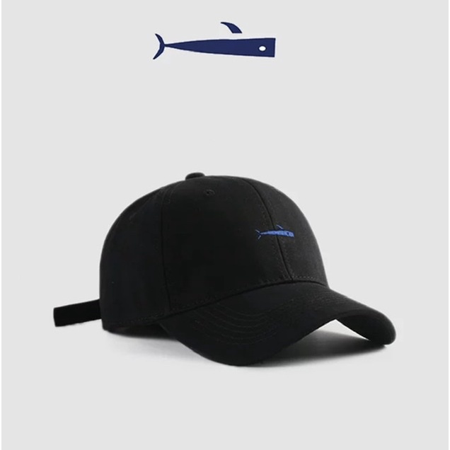 Mũ lưỡi trai - nón kết hàn quốc from mềm thêu cá cá tính thể thao unisex thời trang