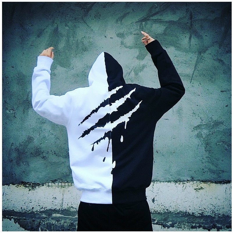 Áo Hoodie Hai Màu siêu Chất Nam Nữ Đều Mang Được Nha Khách Ơi-TP