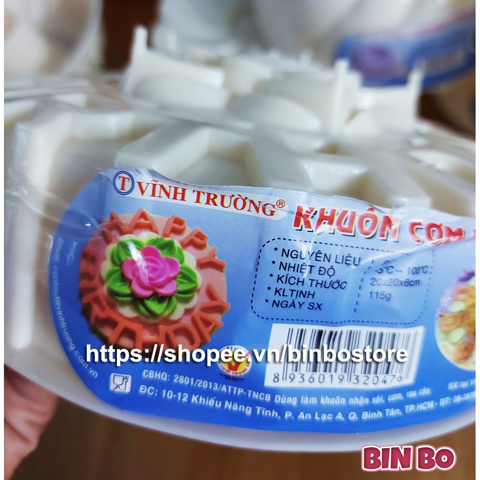 Khuôn thạch rau câu cơm xôi vĩnh trường - Mẫu 11 (chính hãng)