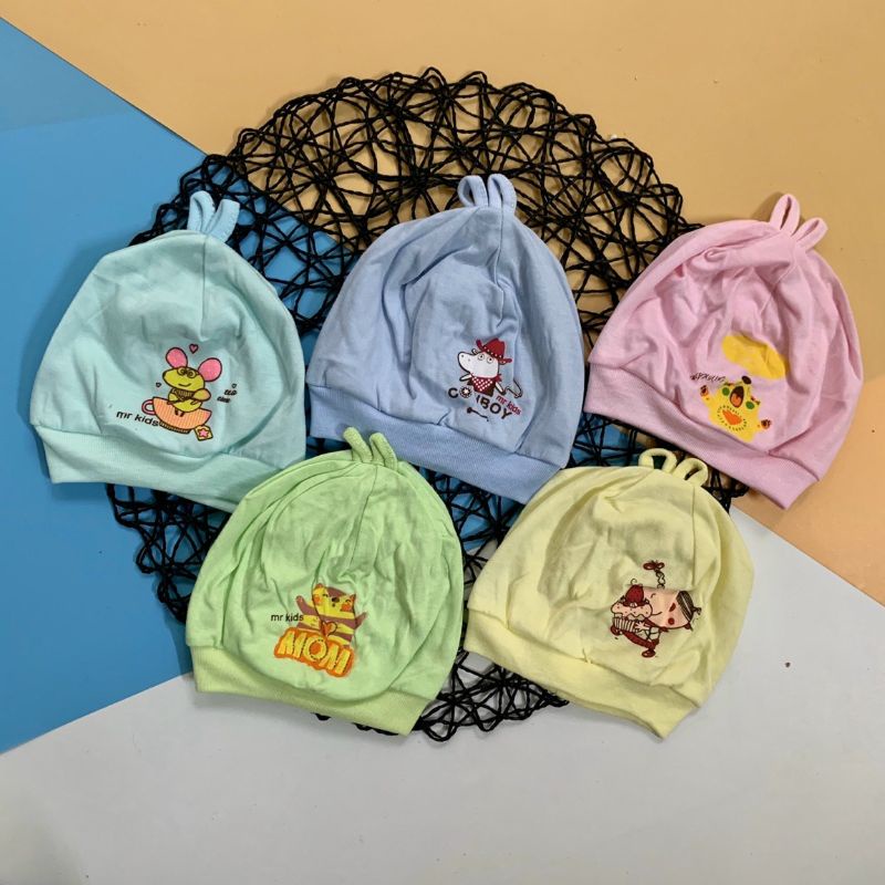 Mũ sơ sinh cotton loại đẹp