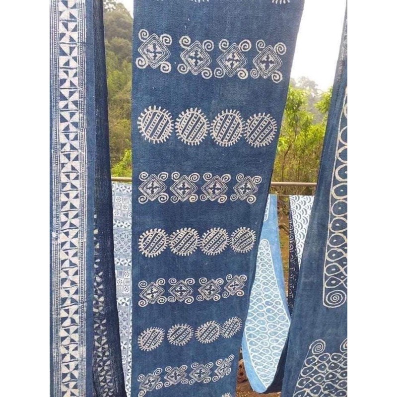 Vải lanh nhuộm chàm