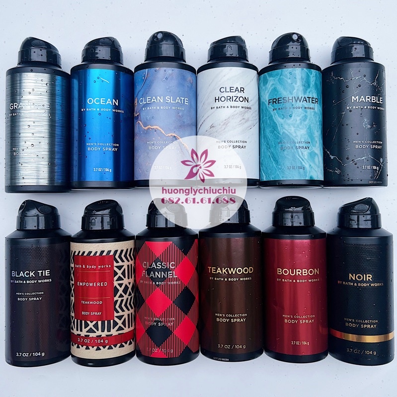 Xịt thơm toàn thân cho nam Bath and body works - Body mist nam