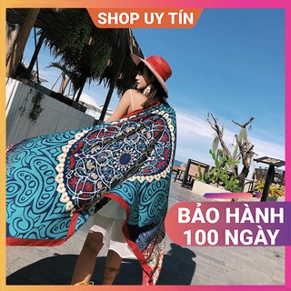 Khăn Quàng Cổ Thổ Cẩm Vintage - Khăn Choàng Boho Len Cashmere Nữ Đẹp