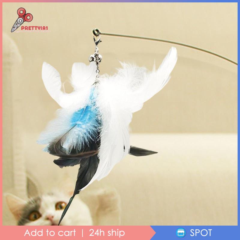 Đồ Chơi Lông Vũ Tương Tác Với Mèo Cưng [Prettyia1]