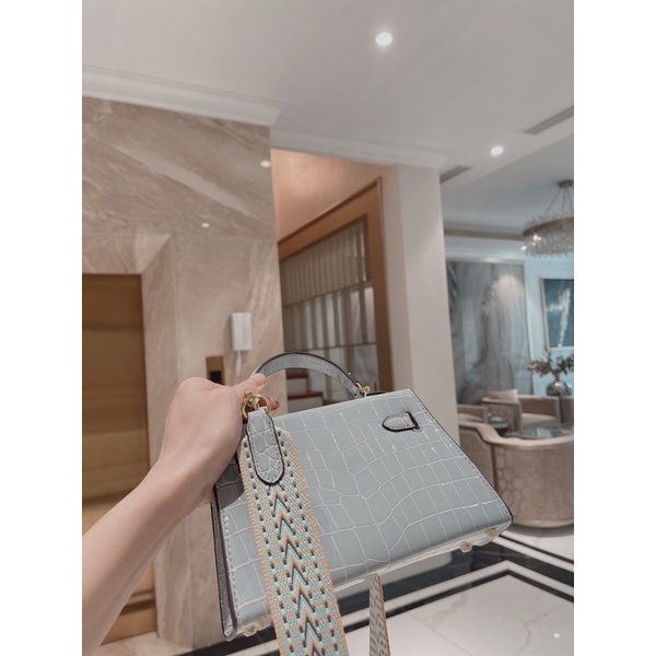 ✅Túi HM KELLY 20cm - Vân sấu [Fullbox]