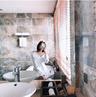 (R34-có sẵn) Đầm Ulzzang mặc được 2 kiểu hàng freesize( có ảnh thật)