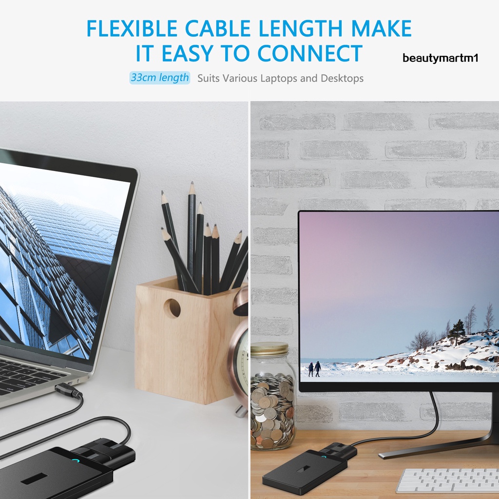 Dây Cáp Chuyển Đổi Ổ Cứng Ssd Usb 3.0 Sang Sata 2.5 / 3.5inches Cho Laptop | BigBuy360 - bigbuy360.vn