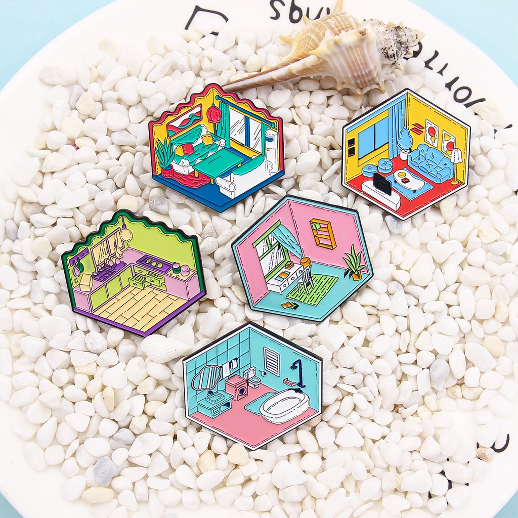 Ghim Cài Áo Họa Tiết Hoạt Hình Anime Dễ Thương Bắt Mắt