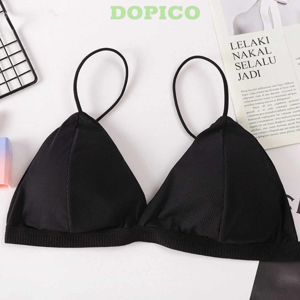 Áo bra nữ 2 dây học sinh đẹp , áo ngực không gọng mút mỏng mặc thoải mái DOPICO B812