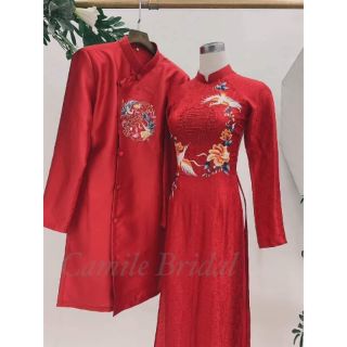 Áo dài cặp cô dâu , chú rể